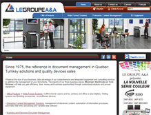 Tablet Screenshot of groupeaa.ca